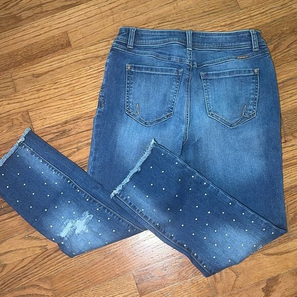 INC International Concepts Blue Skinny Jeans - Picture 4 of 8